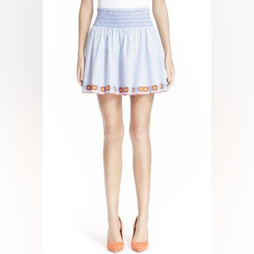 Tory Burch embroidered cotton "grace" skirt xs